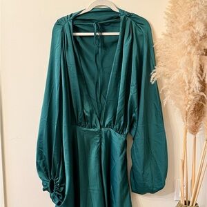 Elegant Teal Dress